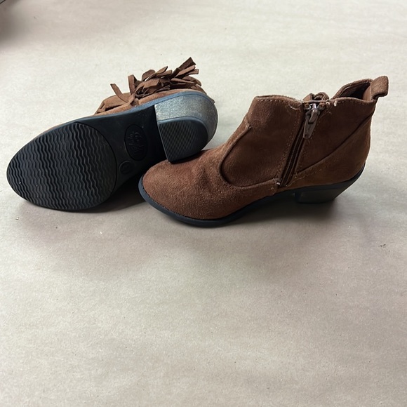 Booties / brow / size 13 / faded glory / little girl - Picture 5 of 5